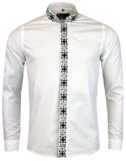 Avory 60s Mandarin Collar Shirt (N) 26 Avory 60s Mandarin Collar Shirt (N) -Cheap Outfits For Man Store madcap england mandarin shirt white 5 31424.1661270633 2