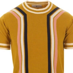 Modernista Mod Waffle Stripe Tee H -Cheap Outfits For Man Store madcap england modernista knitted tee honey 2 78841.1661265059 4