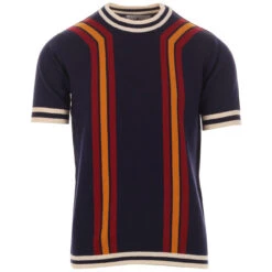 Modernista 70s Waffle Stripe Tee E 34 Modernista 70s Waffle Stripe Tee E -Cheap Outfits For Man Store madcap england modernista stripe knit tee navy 3 37491.1661265043 1