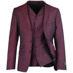 Mod Mohair Tonic Suit Jacket (Burg) -Cheap Outfits For Man Store madcap england mohair tonic suit burgundy 2 45175.1676647795