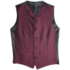 Mod Mohair Tonic Waistcoat BURGUNDY -Cheap Outfits For Man Store madcap england mohair tonic waistcoat burgundy 1 05283.1683191518