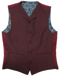 Mod Mohair Burgundy Tonic Waistcoat -Cheap Outfits For Man Store madcap england mohair waistcoat burgundy 1 00594.1661269927