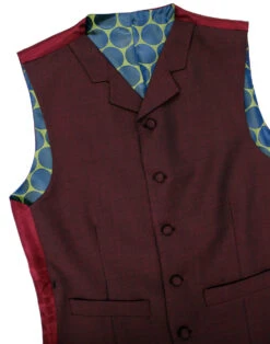 Mod Mohair Burgundy Tonic Waistcoat -Cheap Outfits For Man Store madcap england mohair waistcoat burgundy 2 63102.1661269928