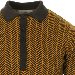 Mojo Mod Chevron Dash Knit Polo