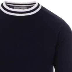 LS Moon Mod Tipped Knit Jumper (B) -Cheap Outfits For Man Store madcap england moon long sleeve top navy 3 68911.1661262088 4