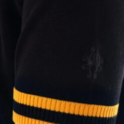 Moon 60s Mod Tipped Knit Tee (B/Y) -Cheap Outfits For Man Store madcap england moon tipped knitted t shirt black yellow 1 17514.1661262123 1