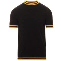 Moon 60s Mod Tipped Knit Tee HONEY 28 Moon 60s Mod Tipped Knit Tee HONEY -Cheap Outfits For Man Store madcap england moon tipped knitted t shirt black yellow 4 96444.1661262120 2
