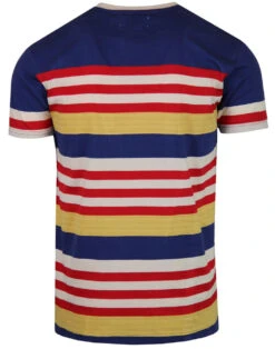Cosmo Retro 1970s Stripe T-shirt BB -Cheap Outfits For Man Store madcap england multi stripe tee cobalt 2 34796.1661268194