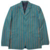 Offbeat 60s Mod Boating Blazer TEAL -Cheap Outfits For Man Store madcap england offbeat teal stripe blazer 11 72243.1661268850