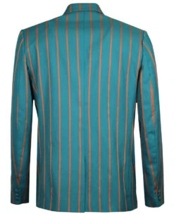 Offbeat 60s Mod Boating Blazer TEAL -Cheap Outfits For Man Store madcap england offbeat teal stripe blazer 9 98302.1661268846
