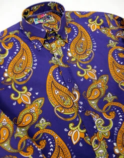 Tanpura Paisley Trip 60s Mod Shirt -Cheap Outfits For Man Store madcap england paisley trip button down 2 93042.1661270309