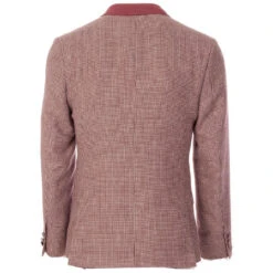 Mod 3 Button Dogtooth Suit Jacket -Cheap Outfits For Man Store madcap england puppytooth suit jacket berry 1 94558.1661263660