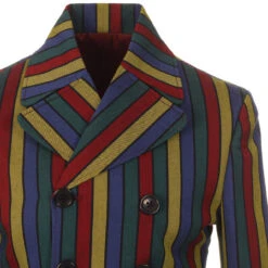 Hendrix Stripe 60s Mod DB Blazer -Cheap Outfits For Man Store madcap england rare breed hendrix stripe jacket 3 04309.1661263375