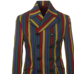 Hendrix Stripe 60s Mod DB Blazer -Cheap Outfits For Man Store madcap england rare breed hendrix stripe jacket 5 96952.1661263379