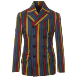 Hendrix Stripe 60s Mod DB Blazer -Cheap Outfits For Man Store madcap england rare breed hendrix stripe jacket 6 79833.1661263374
