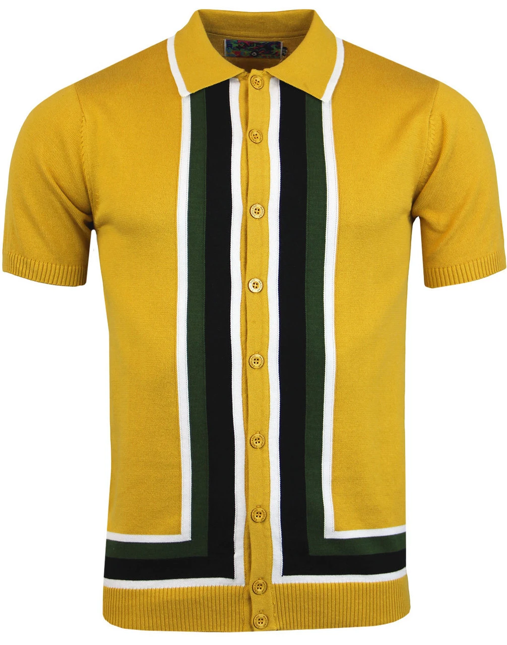 Screamin Jay Mod Square Stripe Polo 7 Screamin Jay Mod Square Stripe Polo - Image 5