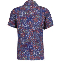 Rock-a-Hula Retro Rayon Ditsy Floral SS Hawaiian Shirt Blue -Cheap Outfits For Man Store madcap england short sleeve floral rayon hawaiian shirt blue mc1076 3 38657.1699435388