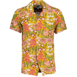 Cheap Outfits For Man Store -Cheap Outfits For Man Store madcap england short sleeve floral rayon hawaiian shirt mustard mc1078 2 68959.1698858540