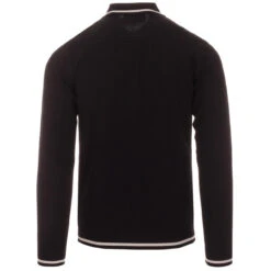 Marriott Suede Men's Mod Polo Cardigan - Blue -Cheap Outfits For Man Store madcap england suede marriott polo black 1 48238.1661264101 1