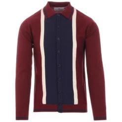 Marriott Suede Men's Mod Polo Cardigan - Blue -Cheap Outfits For Man Store madcap england suede marriott polo zinfandel 3 05124.1661264086 1