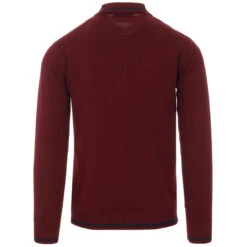 Marriott Suede Men's Mod Polo Cardigan - Zinfandel -Cheap Outfits For Man Store madcap england suede marriott port 1 05046.1661264088