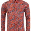 Tabla Paisley Retro 60s Mod Shirt -Cheap Outfits For Man Store madcap england tabla paisley shirt red 3 96741.1661270590