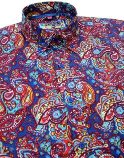 Tabla Paisley Psychedelic Mod Shirt