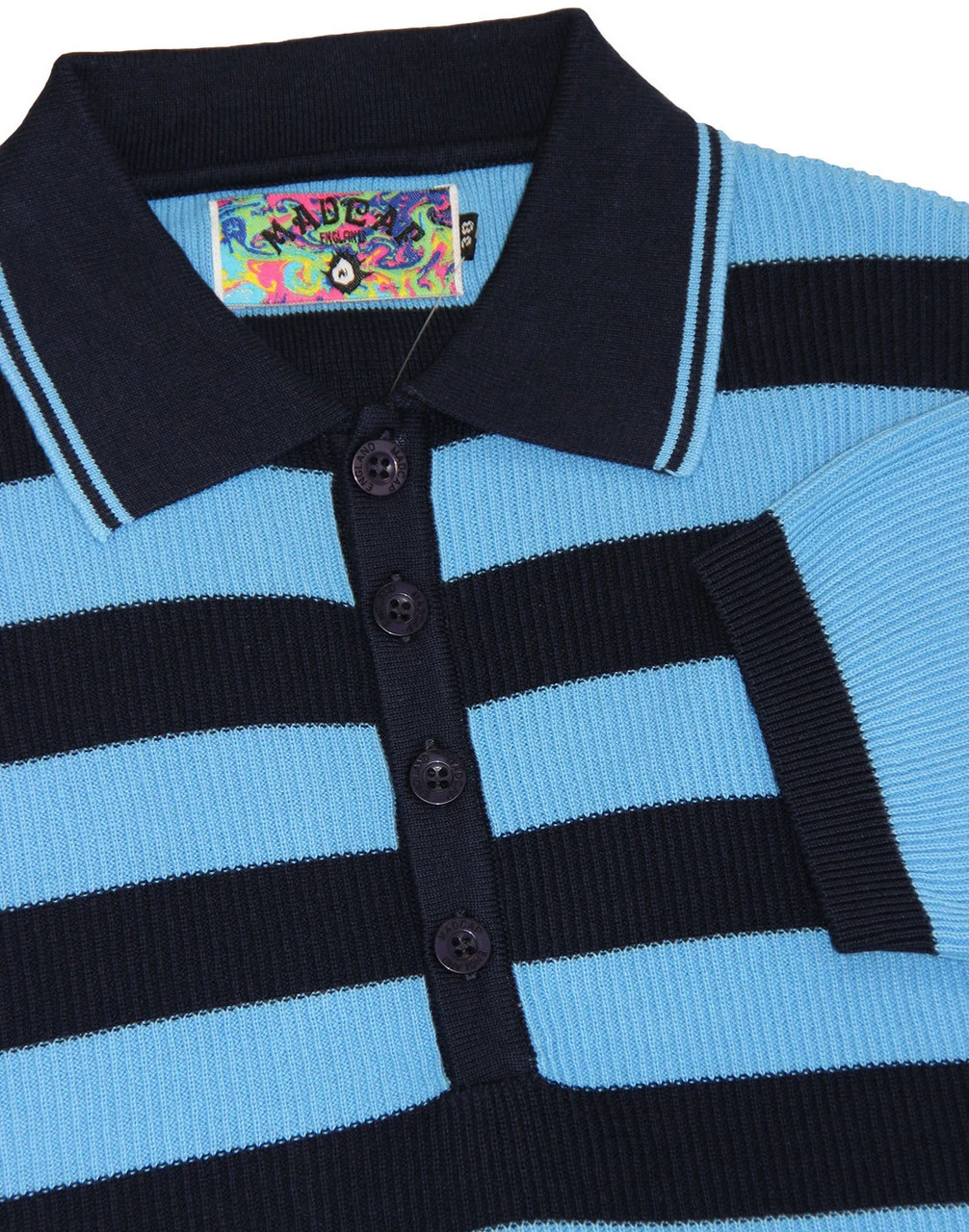 Terry Mod Ribbed Stripe Polo (Z) 3 Terry Mod Ribbed Stripe Polo (Z)