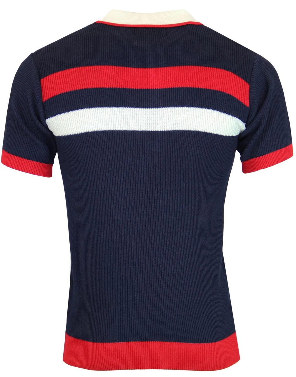 Terry Retro Mod Rib Stripe Polo WW 11 Terry Retro Mod Rib Stripe Polo WW - Image 9