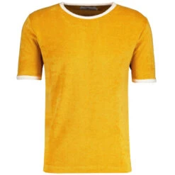 Monte Retro Towelling Ringer Tee HG -Cheap Outfits For Man Store madcap england towelling tee honey gold 2 61018.1682005379 1
