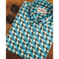 Trip Geo Chevron Retro Mod Shirt -Cheap Outfits For Man Store madcap england trip George chevron shirt4 26227.1661263268