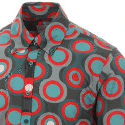 Trip Psych-Out Circle Mod Shirt B/M -Cheap Outfits For Man Store madcap england trip circles shirt green 3 74555.1661265482 3
