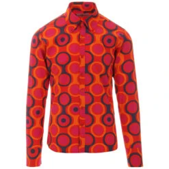 Trip Circles 1960s Mod Target Shirt -Cheap Outfits For Man Store madcap england trip op art mod target shirt orange 3 37791.1661265465 2
