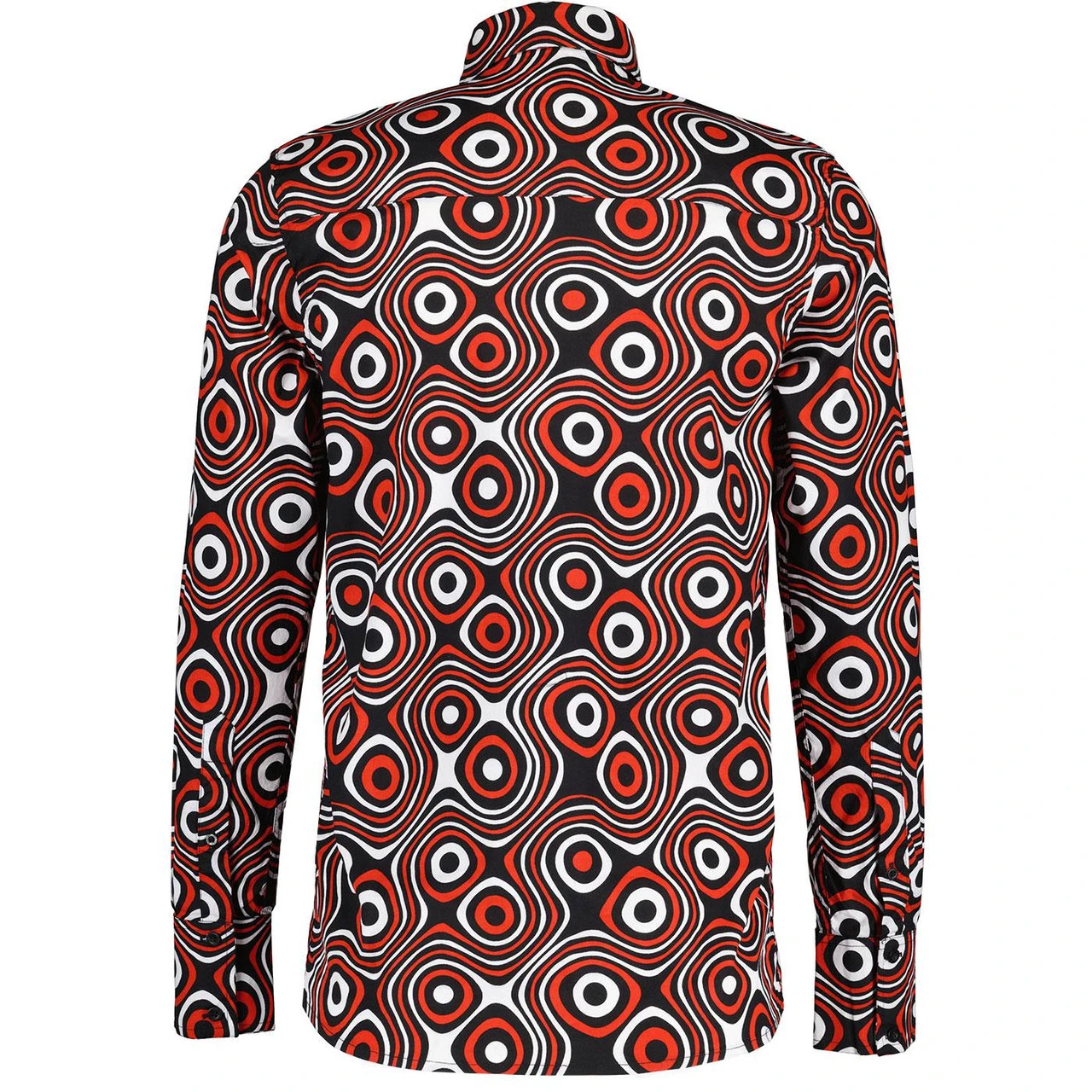 Trip Op Art Mod Big Collar Shirt BR 3 Trip Op Art Mod Big Collar Shirt BR - Image 2