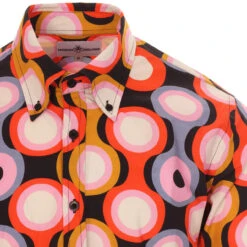 Trip Psych-Out Circle Mod Shirt R/B -Cheap Outfits For Man Store madcap england trip psych out shirt black 2 28841.1661261504