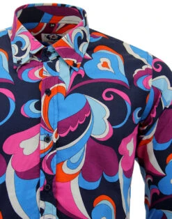 Trip Paisley Surf Psychedelic Shirt -Cheap Outfits For Man Store madcap england trip shirt surf2 83825.1661272340