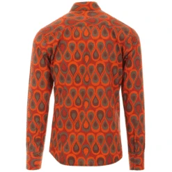 Trip Teardrops 60s Mod Op Art Shirt -Cheap Outfits For Man Store madcap england trip teardrops shirt orange 3 23944.1661265516