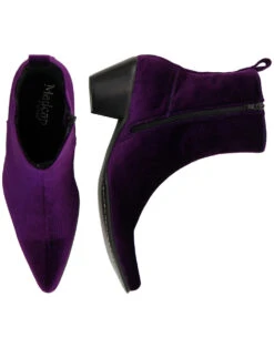 Velvet Casbah Cuban Chelsea Boots P -Cheap Outfits For Man Store madcap england velvet casbah boots purple 1 23024.1661269756