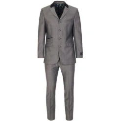 4 Button Tonic Suit Jacket (SG) -Cheap Outfits For Man Store madcap england velvet collar 4 btn suit grey 1 23638.1661263417