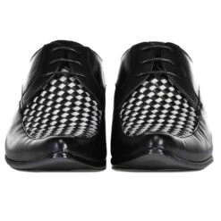 Vertical MADAP ENGLAND 2-Tone Winklepicker Shoes -Cheap Outfits For Man Store madcap england vertical mod check weave winklepicker shoes 2 72614.1666956540