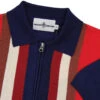 Victor 60s Mod Stripe Zip Polo BLUE -Cheap Outfits For Man Store madcap england victor 60s mod zip polo blue 1 97448.1661266884
