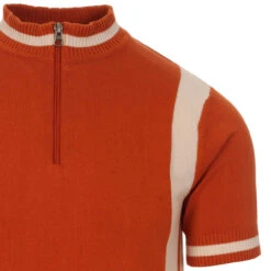 Vitesse Mod Knit Cycling Top (Rust) -Cheap Outfits For Man Store madcap england vitesse cycling top rust 2 40648.1661264162 6