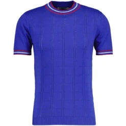 Wilson Pointelle Knit Mod Mock Turtleneck Tipped Tee In Zinfandel -Cheap Outfits For Man Store madcap england wilson mc1041 pointelle knit top blue 1 73263.1679070656 2