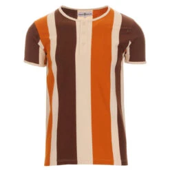 Winston Mod Stripe Grandad Top (O) -Cheap Outfits For Man Store madcap england winston stripe grandad tee 3 29441.1661263879