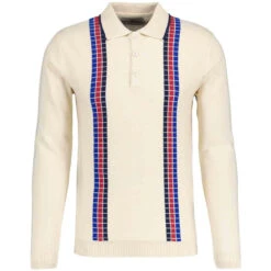 Zodiac Mod Raised Stripe Knit Polo -Cheap Outfits For Man Store madcap england zodiac knitted polo birch 3 21742.1671462763 1