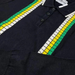Zodiac Mod Textured Raised Stripe Knitted Polo Shirt Black 31 Zodiac Mod Textured Raised Stripe Knitted Polo Shirt Black -Cheap Outfits For Man Store madcap england zodiac waffle square stripe polo black 61 41473.1695997596
