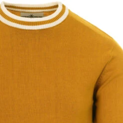 LS Moon Mod Tipped Knit Jumper B/Y -Cheap Outfits For Man Store madcap englnd ls moon jumper harvest gold 3 83898.1661262036 1
