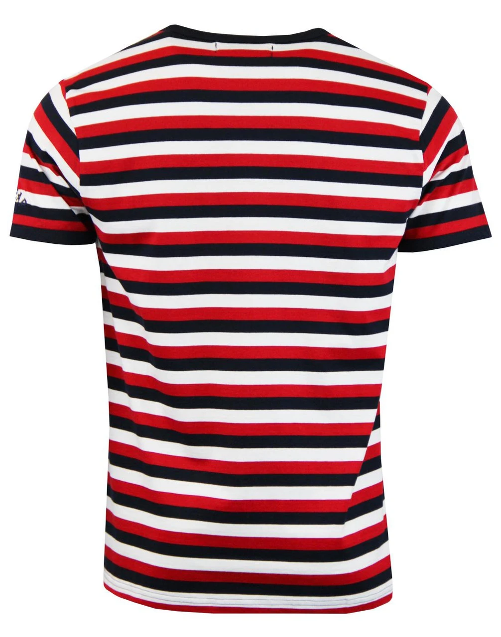 Bande Retro Mod Tri-Stripe T-Shirt 4 Bande Retro Mod Tri-Stripe T-Shirt - Image 2