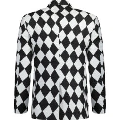 Cheap Outfits For Man Store -Cheap Outfits For Man Store madcap harlequin blazer bw back 87448.1665066380
