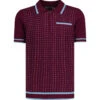 Miles Mod Jacquard Knit Polo (FB) 1 Miles Mod Jacquard Knit Polo (FB) -Cheap Outfits For Man Store madcap jacquard polo zinfandel front 46871.1684508647 1